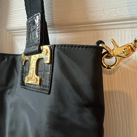 Tory Burch Black Tote with Gold Details - Picture 6 of 11